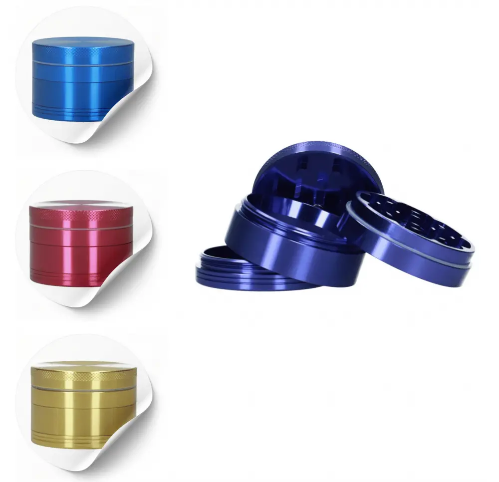 Młynek metalowy Silver 4 części 55 mm MIX kolor