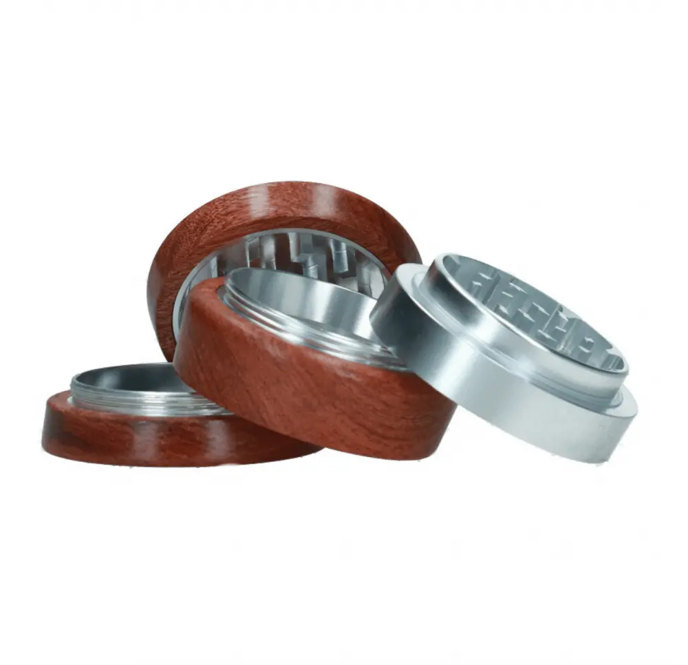 Młynek metalowo-drewniany Nigeria 4 części 67 mm
