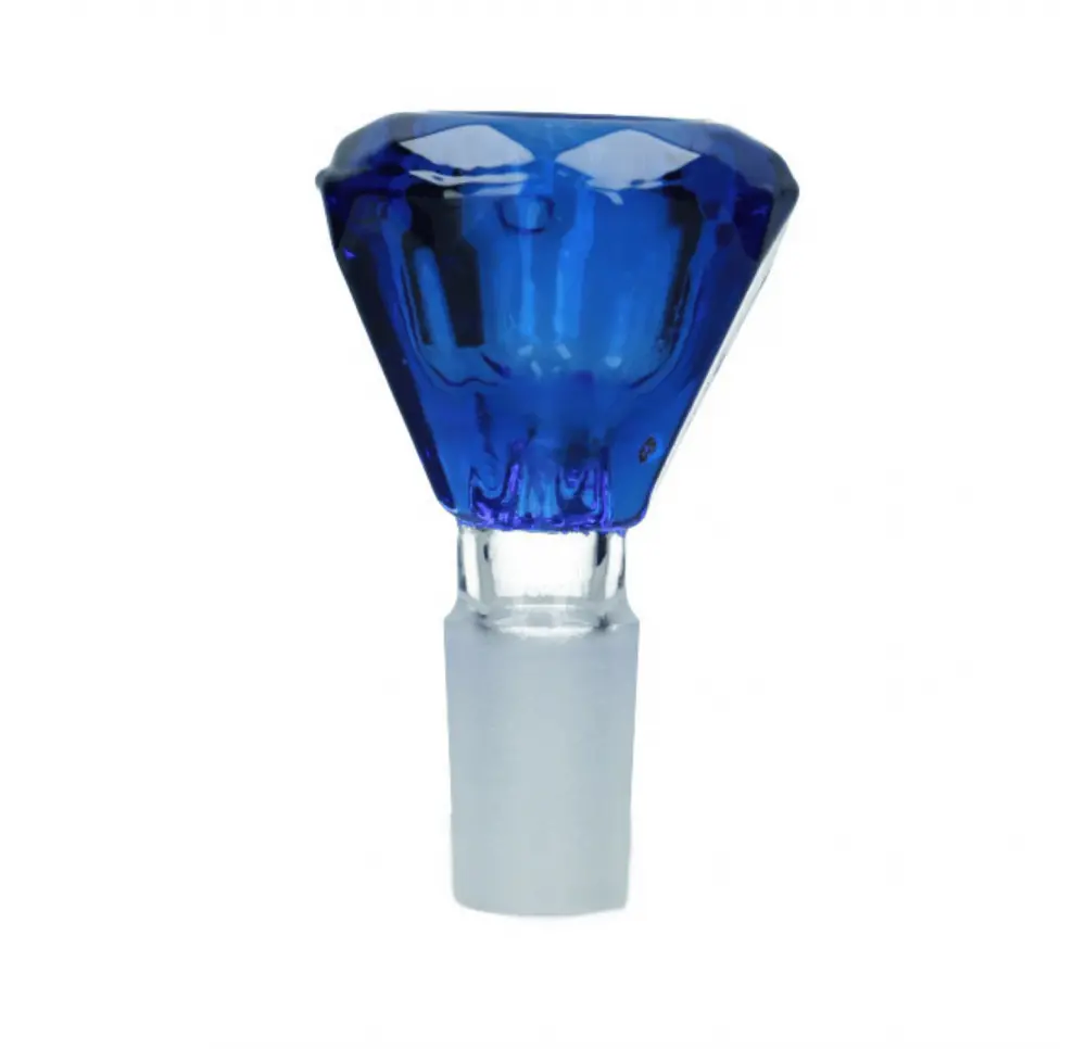 Cybuch szklany Diamond 14,5 mm niebieski