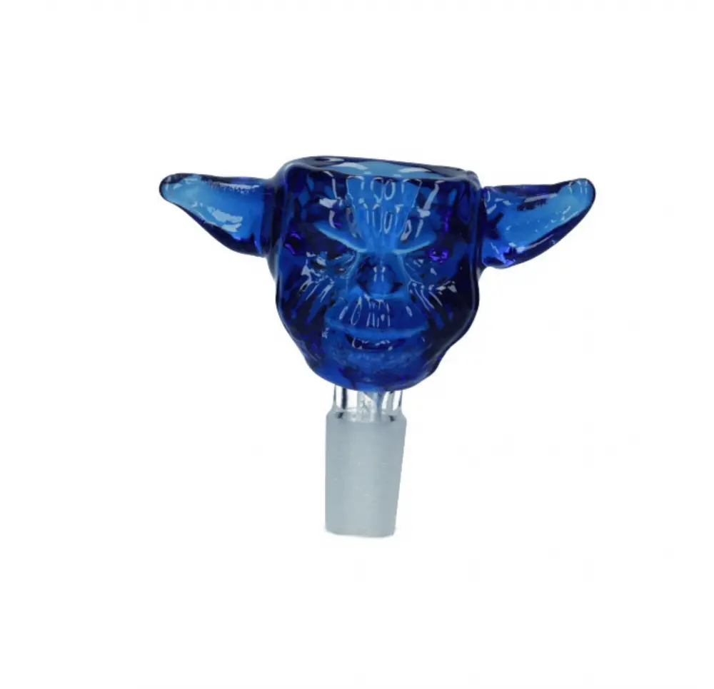 Cybuch szklany Yoda 14,5 mm niebieski