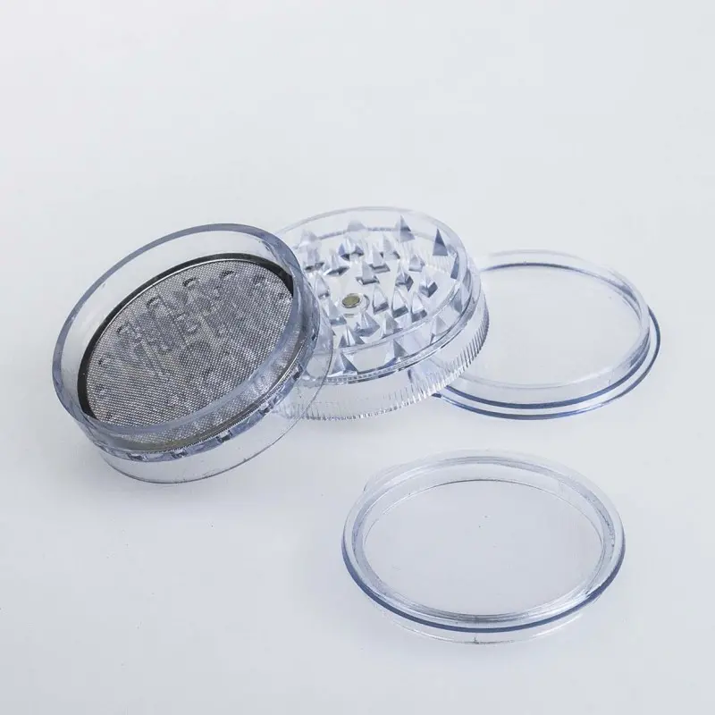 Plastikowy młynek 4-częściowy Buddies 60 mm (Szary)