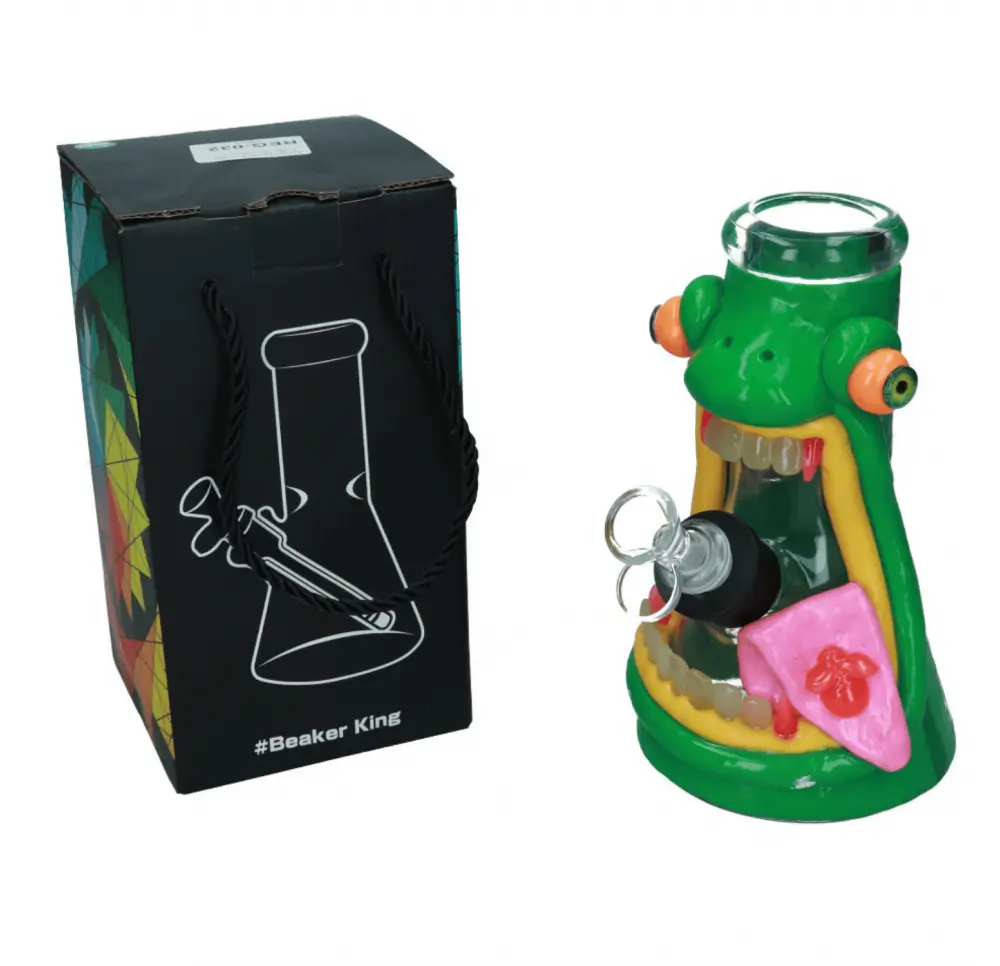 Bongo szklane Crazy Frog 20cm 14,5 mm