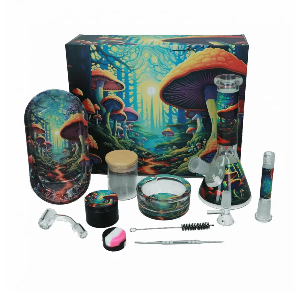 Zestaw Palacza - Mushroom - Bongo + Mix Akcesoriów