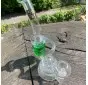 Bongo szklane Thug Life Bermuda Green 21cm  do DAB/WAX - OUTLET - bongo + gwóźdź + komin