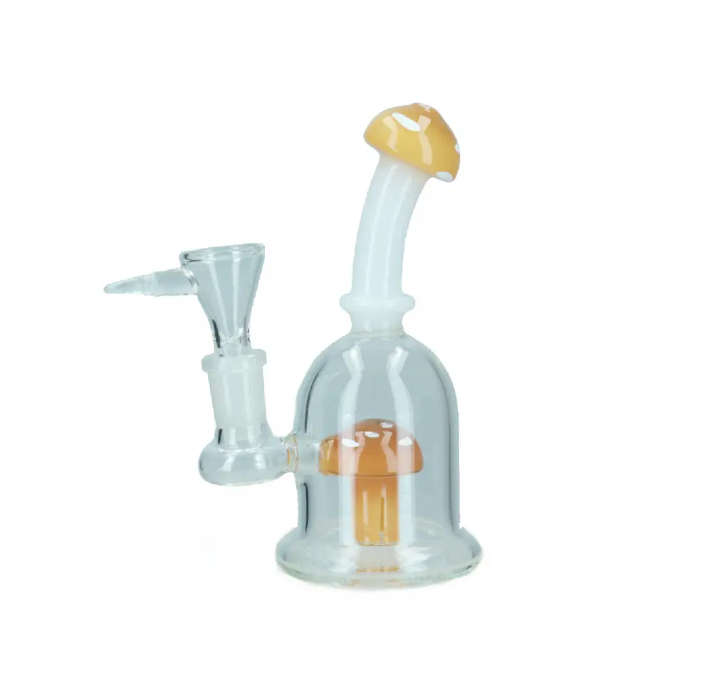 Bongo szklane Mushroom 20 cm 14,5 mm MIX kolor