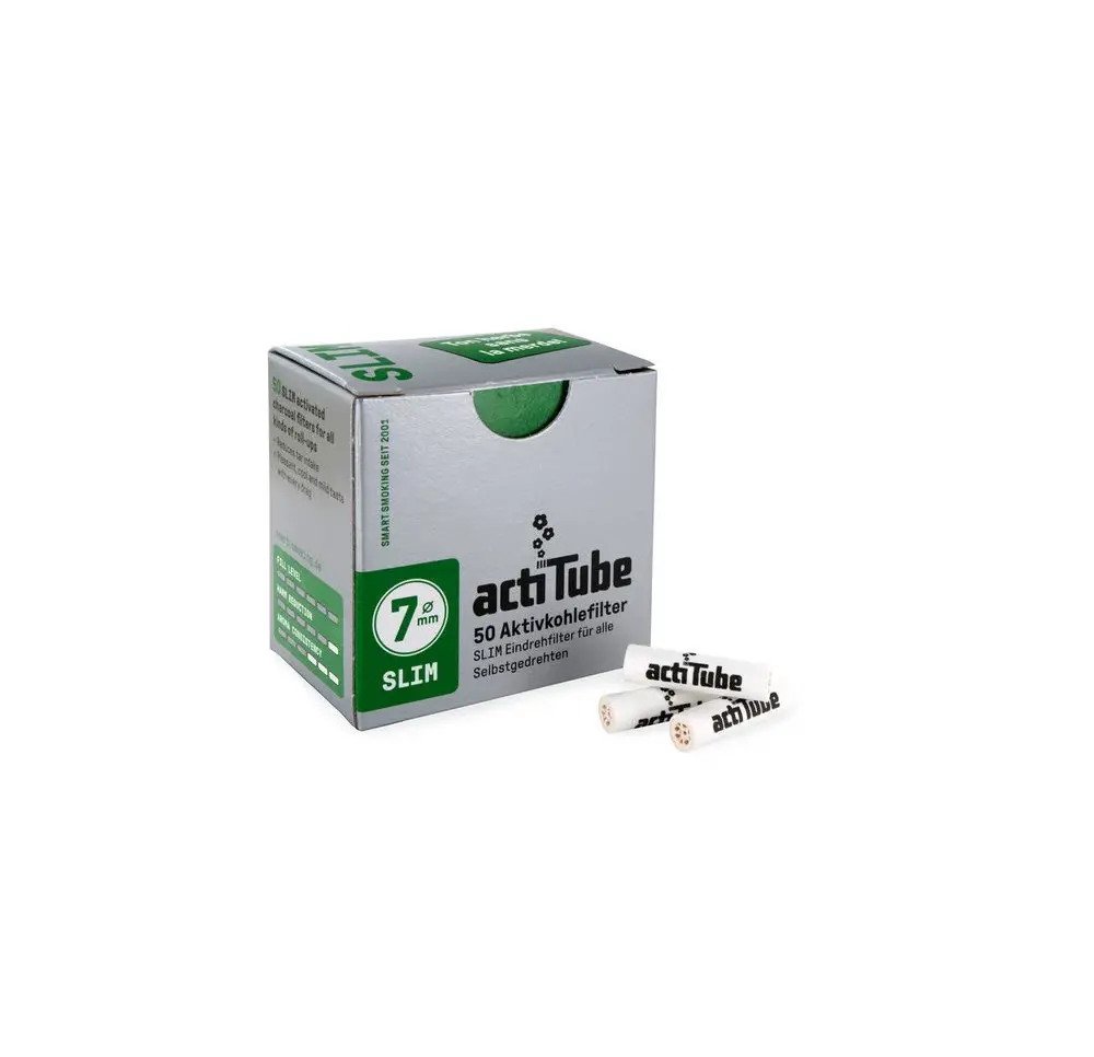 Filtry z węglem aktywnym ACTITUBE Slim 7 mm / 50 szt.