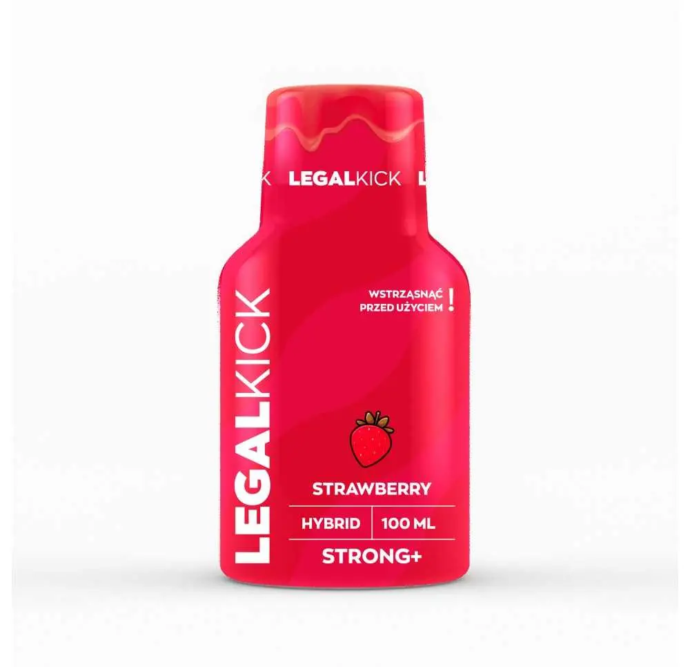 SHOT KONOPNY  LEGAL KICK - STRAWBERRY STRONG +