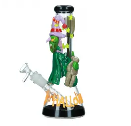 Bongo szklane fluorescencyjne Halloween 25 cm XX mm