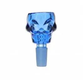 Cybuch krótki Czaszka 14,5 mm - Niebieski - Mini przelot