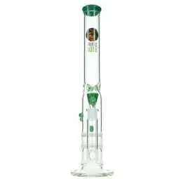 Unikatowe Bongo Podwójne Sito - Zielone v2 / 45 cm / 5 mm