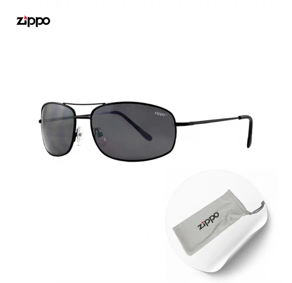 Okulary ZIPPO burgundowe, przydymione szkła