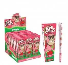 Bibułki G-Rollz Ape Cones Strawberry Swing - 3 szt