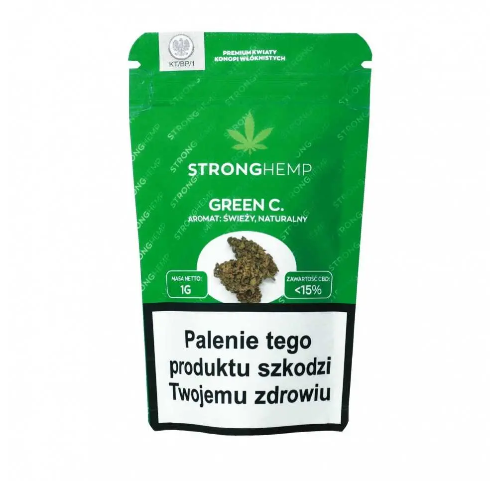 Susz konopny CBD „Green C.” 1g STRONG HEMP