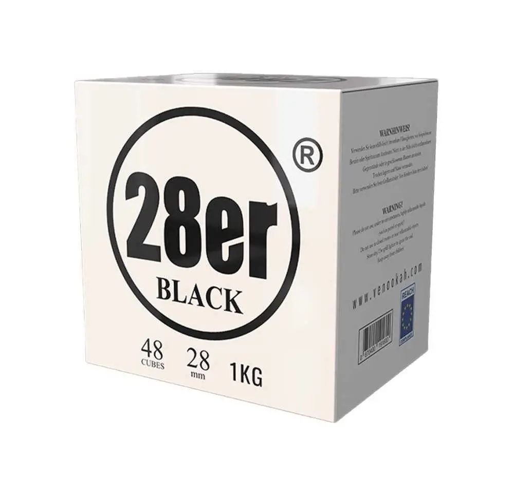 Węgiel kokosowy 28er Vennookah 28x28x28mm 48szt. 1 kg