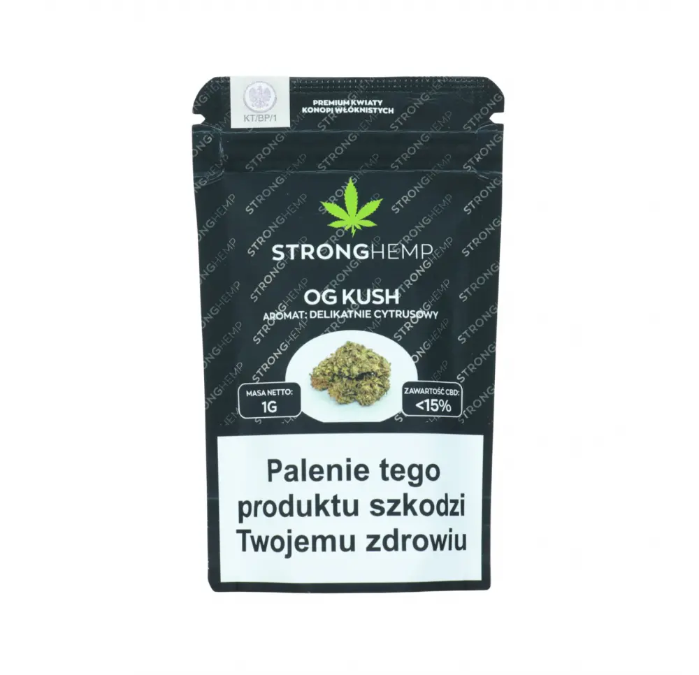 Susz konopny CBD „OG Kush” 1g STRONG HEMP