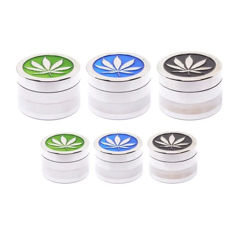 Four-part grinder - Ganja theme - 3 colors