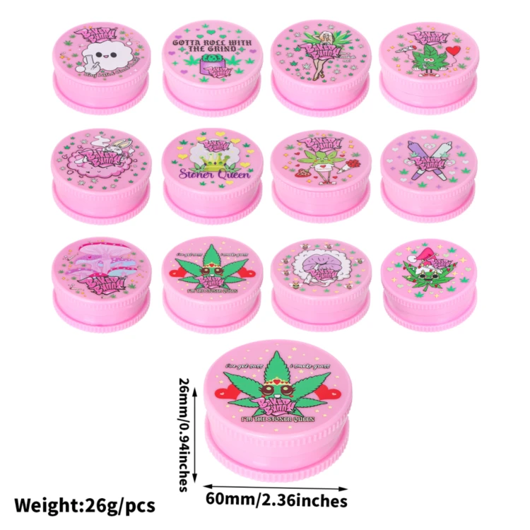 mlynek-akrylowy-baked-bunny-pink-3-czesci-6-cm-mix-wzorow-M-233-10006