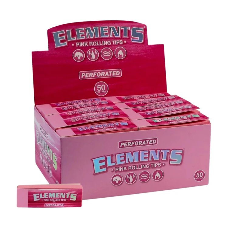 Filterki perforowane Elements PINK 50 szt.