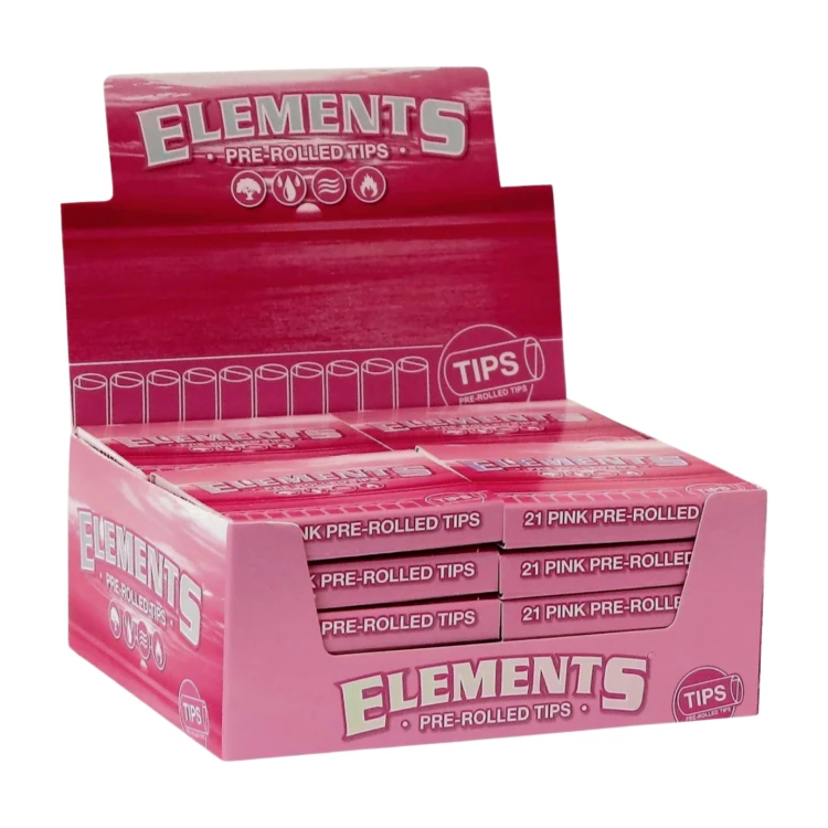 Skręcone Filterki Elements PINK - 21 szt.
