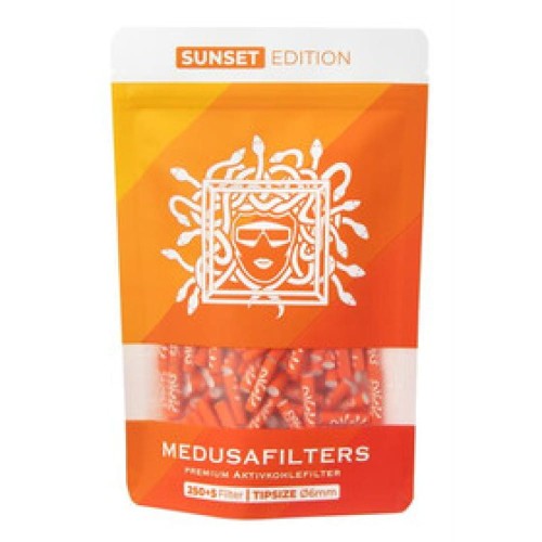 Filterki Medusa z węglem aktywnym Orange Slim 6mm 50 szt.