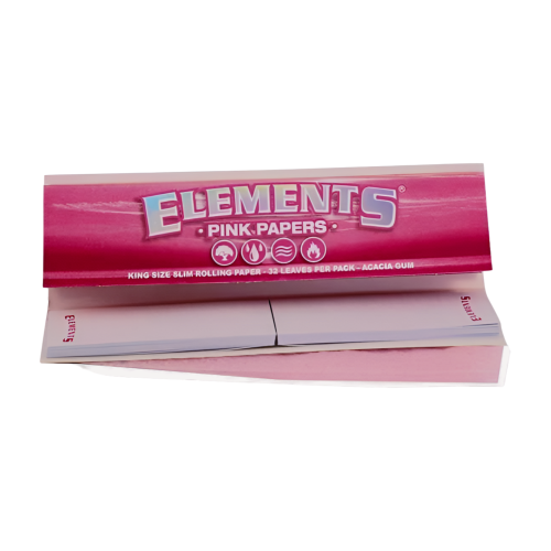 Bibułki Elements Conn PINK King Size Slim+Filterki