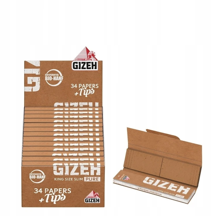 Bibułka Gizeh King Size Slim PURE + filterki