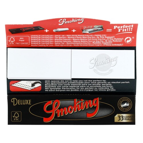 Bibułka SMOKING DE LUXE King Size + filtry
