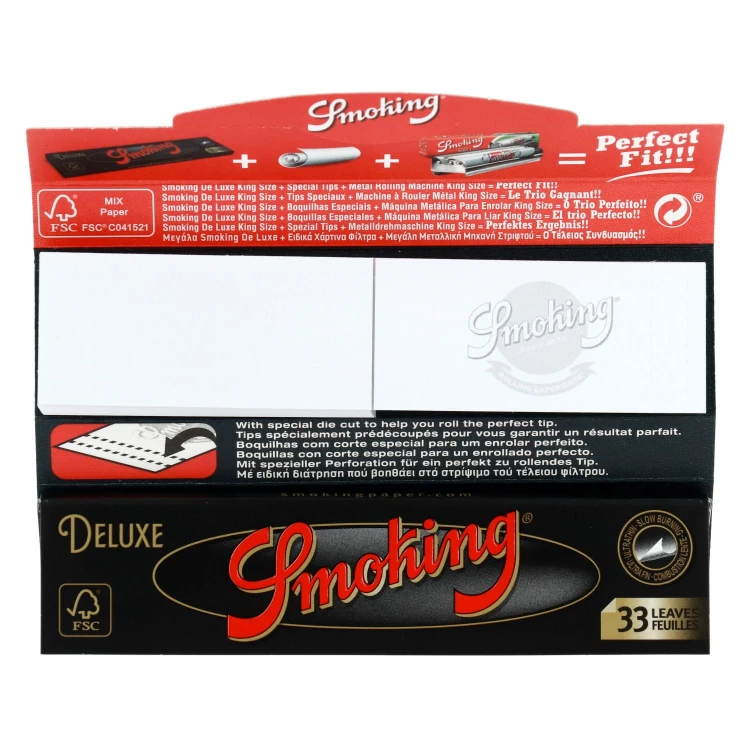 Bibułka SMOKING DE LUXE King Size + filtry