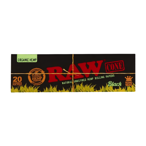 Skręcone bibułki RAW Black 1 1/4 filtry organic 20szt