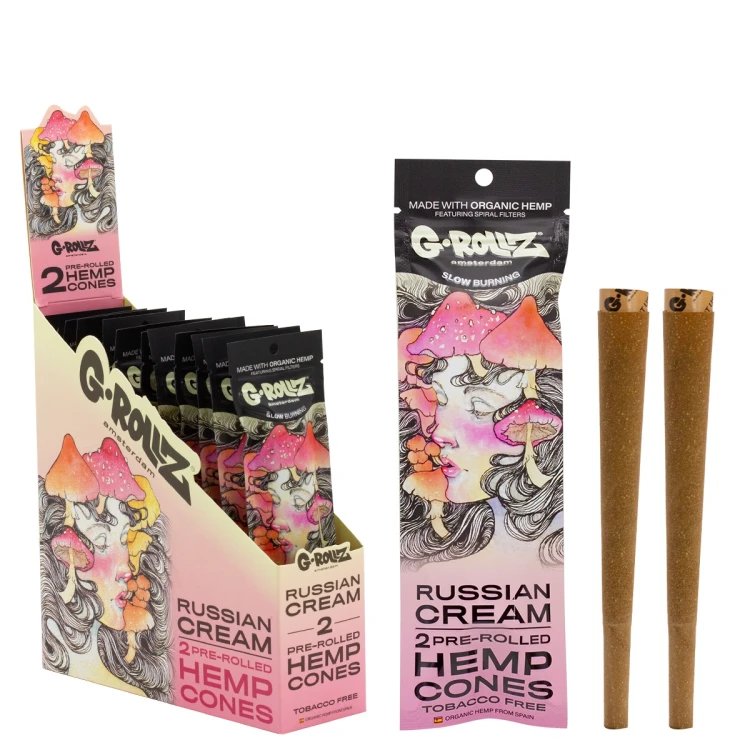 Wrapy Konopne G-Rollz Russian Cream Flavored - 2 szt.