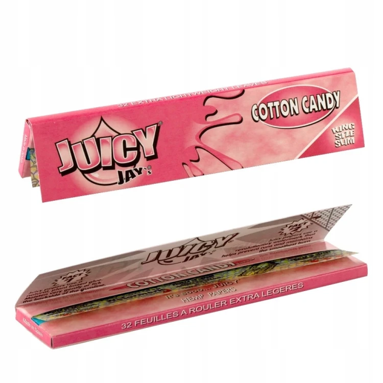 Bibułki Juicy Jay's Cotton Candy King Size Slim - Wata Cukrowa