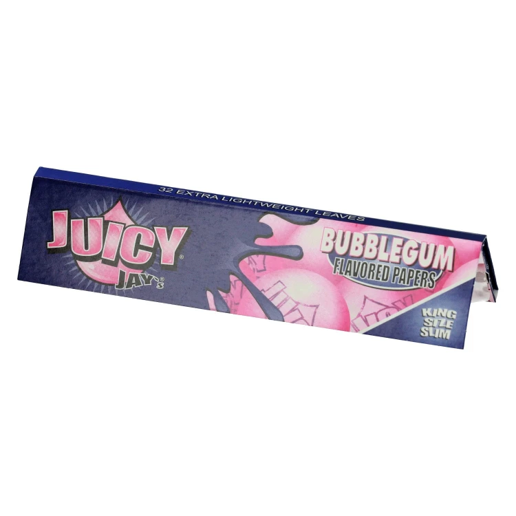 Bibułki Juicy Jay's Bubble Gum King Size Slim - Guma do Żucia