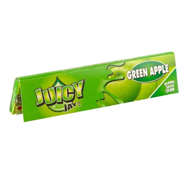 Bibułki Juicy Jay's Green Apple King Size Slim - Jabłko