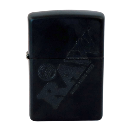 Zapalniczka Benzynowa Zippo RAW Black czarne logo