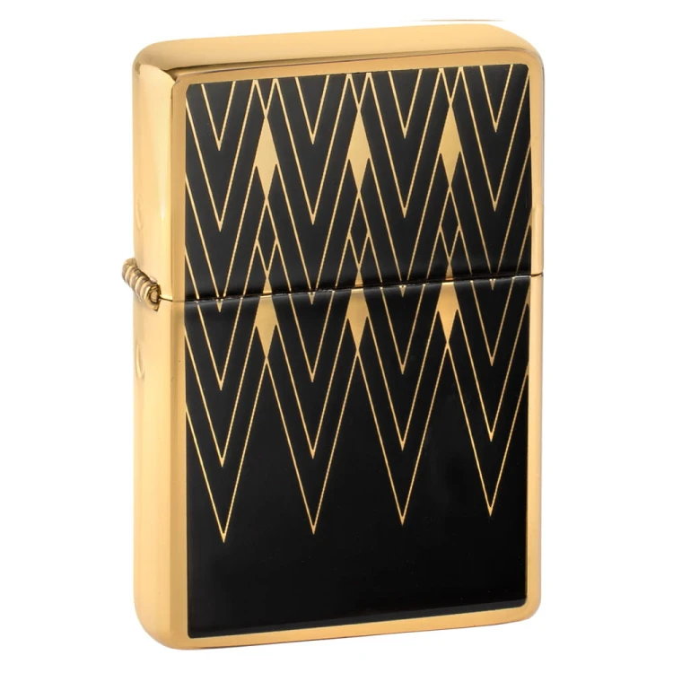 Zapalniczka benzynowa Tasman BRASS Art Deco