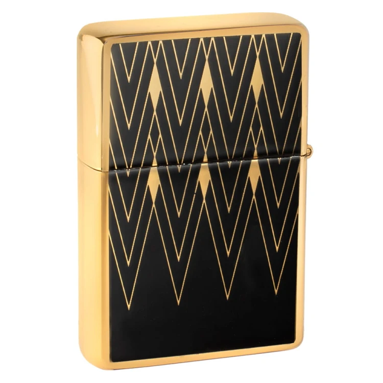 Zapalniczka benzynowa Tasman BRASS Art Deco