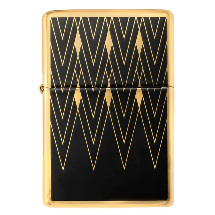 Zapalniczka benzynowa Tasman BRASS Art Deco