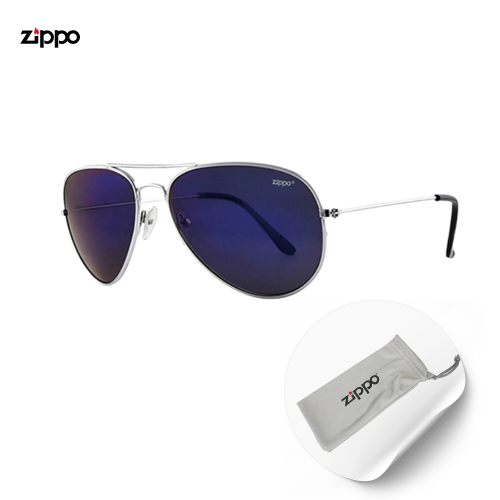 Okulary ZIPPO Aviator niebieskie szkła