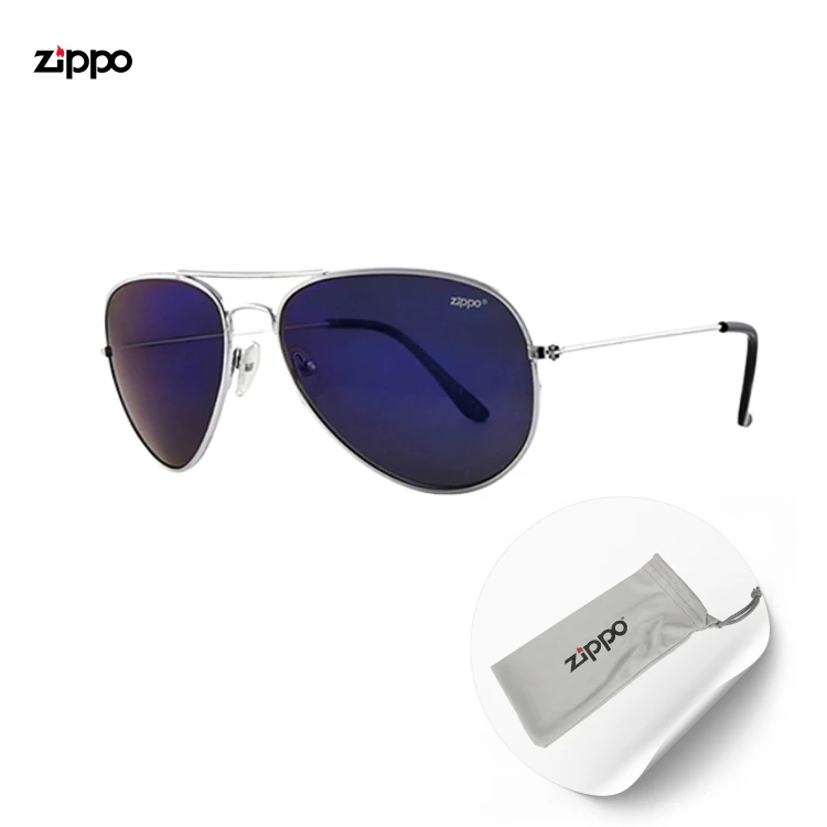 Okulary ZIPPO Aviator niebieskie szkła