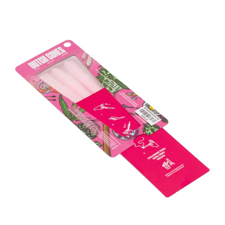 Bibułki Skręcone Dutch Cones 1 1/4 Pink 6 szt.