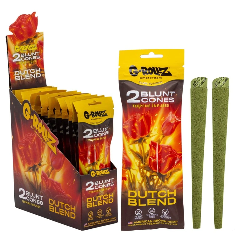 Bibułki Skręcone G-Rollz Dutch Blend Cones 2 szt.