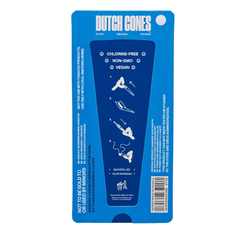 Bibułki Skręcone Dutch Cones King Size Blue 3 szt.