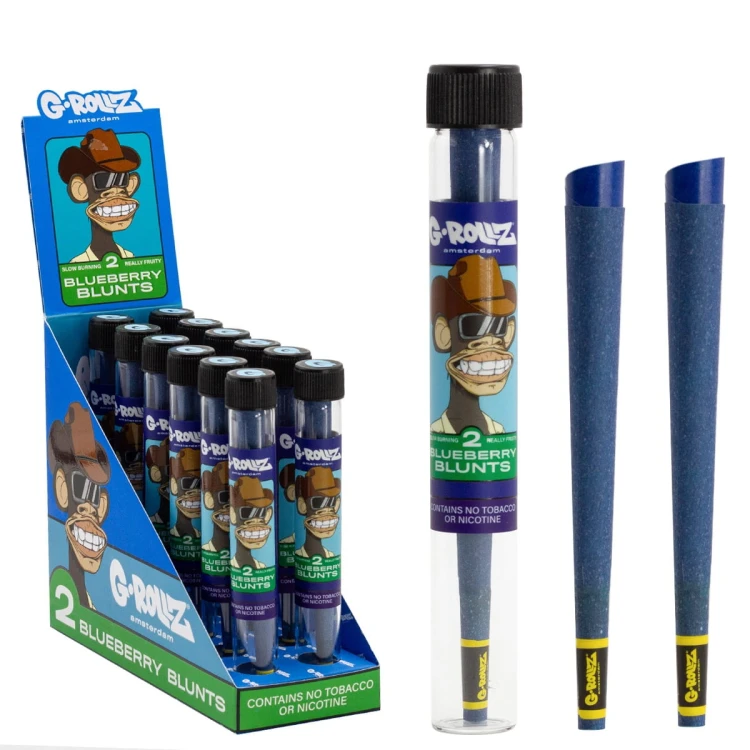 Bibułki skręcone G-Rollz Blueberry Ape KS 2 szt