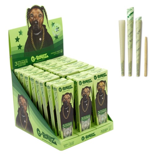 Bibułki skręcone G-Rolls Pets Rap Organic KS 3szt