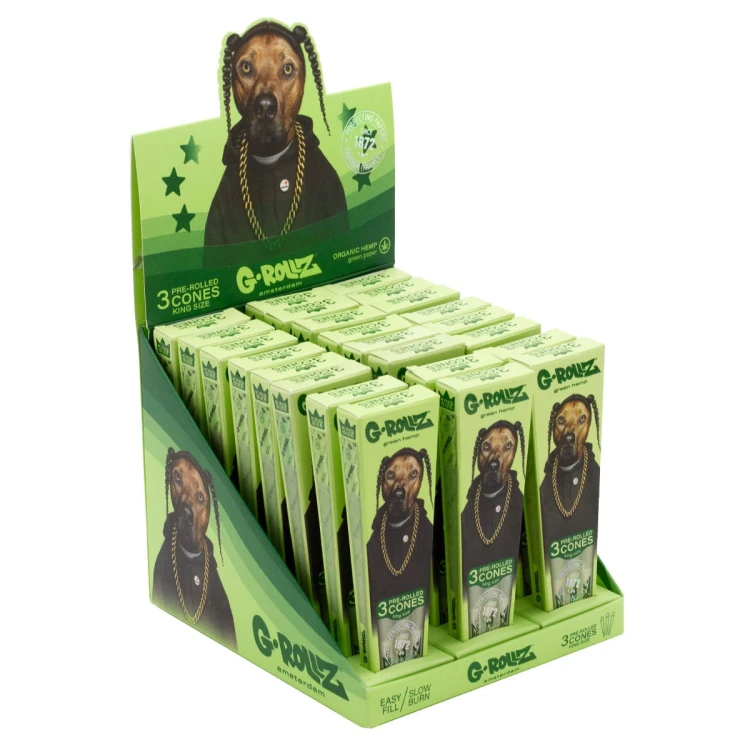 Bibułki skręcone G-Rolls Pets Rap Organic KS 3szt