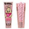 Bibułki skręcone G-Rolls Banksy Thug for Life 1 1/4  Pink 6 szt.