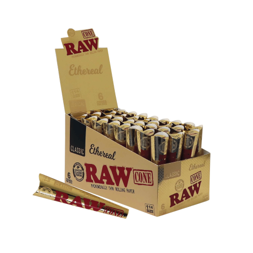 Skręcone bibułki stożki RAW Ethereal Cone 6 szt.