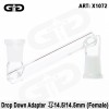 Adapter szklany do bonga 14,5 mm / 14,5 mm