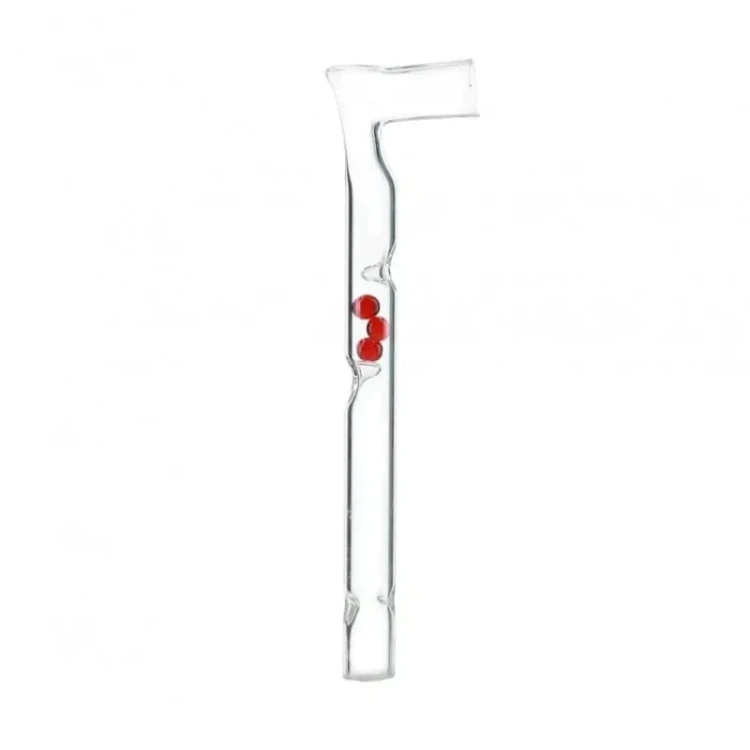 Lufka szklana S1 Red Spherule Corner 12cm 10szt