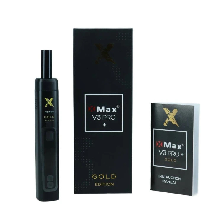 X-Max V3 Pro+ Gold Edition - Waporyzator przenośny do suszu ze szklanym ustnikiem